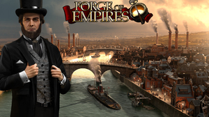 Video Games Forge Of Empires Victorian Factories Cityscape Men River Bridge Top Hat Steamship House  1920x1200 Wallpaper