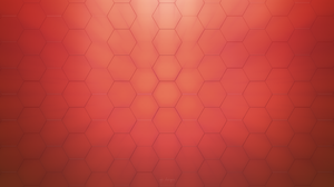 Abstract Minimalism Orange Hexagon 5120x2880 Wallpaper