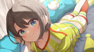 Virtual Youtuber Hololive Oozora Subaru Anime Girls Smiling Looking At Viewer Blushing Short Hair 3250x2310 Wallpaper