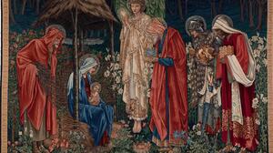 Jesus Christ Virgin Mary Christmas Religious Christianity Tapestry 7870x5247 Wallpaper