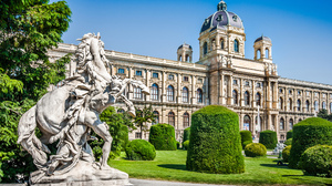 Austria Vienna Palace Architecture Park Sculpture 3840x2400 Wallpaper