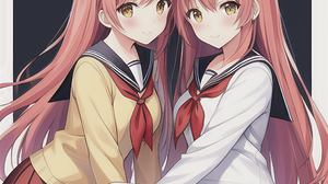 Anime Anime Girls Stable Diffusion Ai Art Artwork Digital Art Schoolgirl School Uniform Blushing Smi 2048x2048 Wallpaper