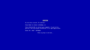 Blue Screen Of Death Windows Errors Computer Screen 1280x800 Wallpaper