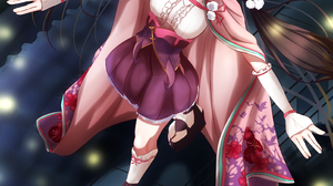 Anime Anime Girls Fate Series Fate Grand Order Osakabehime Fate Grand Order Long Hair Brunette Artwo 2894x4093 wallpaper