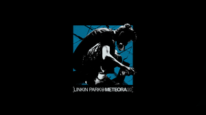 Linkin Park Meteora Black Blue Stencil Rock Bands Minimalism Black Background Simple Background 1920x1080 Wallpaper