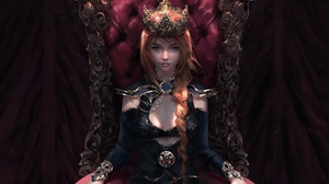 Crown Braid Princess Throne Red Hair 1920x1377 Wallpaper