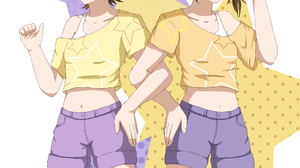 Anime Anime Girls THE IDOLM STER Futami Ami Futami Mami Long Sleeves Brunette Twins Two Women Artwor 1840x2530 Wallpaper
