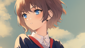 Novel Ai Anime Girls Ai Art Blonde Blue Eyes 2560x2560 Wallpaper