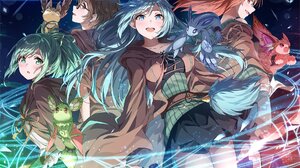Anime Anime Girls Trading Card Games Yu Gi Oh Eria The Water Charmer Wynn The Wind Charmer Hiita The 2000x1377 Wallpaper