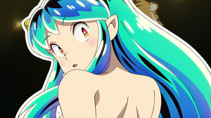 Urusei Yatsura Looking Over Shoulder Anime Girls Long Hair Anime Screenshot Looking Back Pointy Ears 3840x2160 Wallpaper