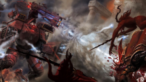 Warhammer Warhammer 30 000 Warhammer 40 000 Tau Tau Empire Farsight Enclaves Red Black White Science 2207x800 Wallpaper