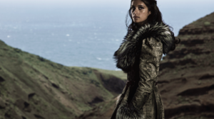 Yennefer Of Vengerberg Anya Chalotra The Witcher TV Series Fur Coats Women Outdoors Brunette Looking 1920x1280 Wallpaper