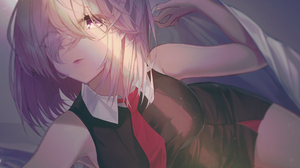 Xeonomi 2D Anime Girls Fate Series Tie Pink Hair Lying On Side Mash Kyrielight 4040x4081 Wallpaper