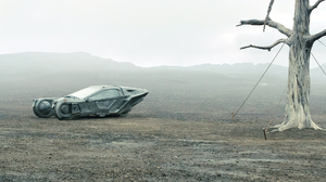Blade Runner 2049 Movies Film Stills Cyberpunk Spinner Futuristic Dead Trees Mist Vehicle Minimalism 1920x1080 Wallpaper