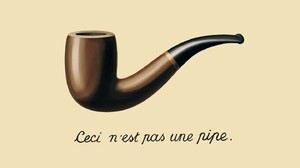 Pipes Rene Magritte Painting Surreal Minimalism Simple Background Typography 1440x900 Wallpaper