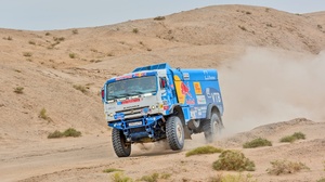 Desert Kamaz Rallying Red Bull Sand Truck Vehicle 3500x2336 Wallpaper