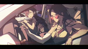 Anime Girls Car Sunglasses Angry Two Women Sunlight Earring 2048x1146 Wallpaper