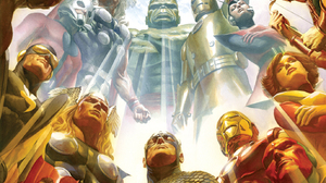 Alex Ross Artwork Science Fiction The Avengers Marvel Avengers Thor Marvel Comics Marvel Comics Comi 1374x2100 wallpaper