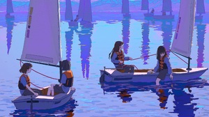 Anime Boat 3474x2606 Wallpaper