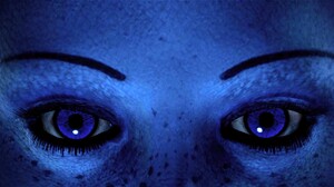 Blue Skin Mass Effect Video Games 1920x1200 Wallpaper