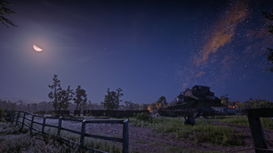 Red Dead Redemption 2 Rockstar Games Video Games Nature Landscape Night Sky Stars CGi Moon Sky 2560x1440 Wallpaper