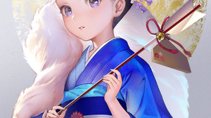 Anime Girls Artwork Dress Blue Eyes 2718x3142 Wallpaper