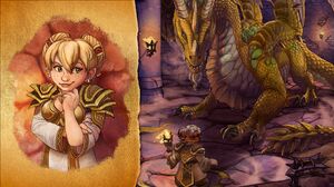 World Of Warcraft Dragonflight Chromie Video Games Video Game Art Video Game Characters Dragon 2400x1350 Wallpaper
