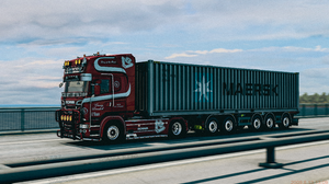 Truck Scania EuroTruckSimulator2 CGi Vehicle Road Clouds Video Games 3840x2160 Wallpaper
