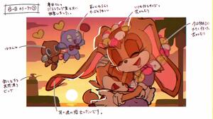 Sonic Sonic The Hedgehog Yui Karasuno Comic Art PC Gaming Video Game Art Video Game Characters Video 3000x1684 Wallpaper