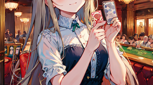 Otonari No Tenshi Sama Shiina Mahiru Anime Girls Ai Art Blonde Vertical Cards Poker Chips Smiling Lo 1152x1728 Wallpaper