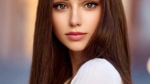 Alex Fetter Women Sophie XDT Brunette Long Hair Straight Hair Makeup Eyeliner Blush Portrait Depth O 1080x1346 Wallpaper