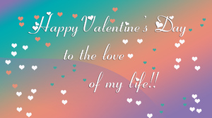 Abstract Artistic Gradient Heart Holiday Love Valentine 039 S Day Word 1920x1080 Wallpaper