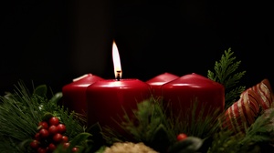Candle Christmas Ornaments 5216x3989 wallpaper