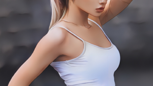 Model Bokeh Women Vertical Blonde Photoshopped 1446x1808 Wallpaper