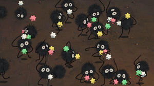 Studio Ghibli Anime Cartoon Spirited Away Anime Screenshot Creature Stars 1920x1038 Wallpaper