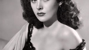 Hedy Lamarr Women Monochrome 1445x1800 wallpaper