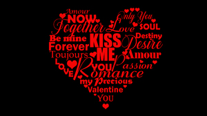 Abstract Artistic Heart Holiday Love Red Valentine 039 S Day Word 1920x1080 Wallpaper
