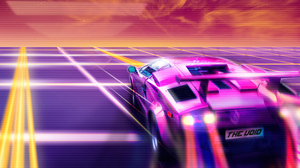 Artwork Digital Art Vaporwave Car Pink Cars Vehicle Lamborghini Lamborghini Countach 3840x2400 wallpaper
