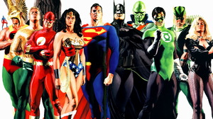 Atom DC Comics Hawkman Flash Wonder Woman Superman Batman Martian Manhunter Green Lantern Green Arro 1785x1220 Wallpaper