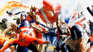Angel Marvel Comics Beast Marvel Comics Ben Grimm Captain America Cyclops Marvel Comics Daredevil Do 3000x1464 Wallpaper
