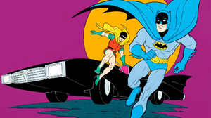 The Adventures Of Batman Animation Animated Series Cartoon Batman Robin DC Comics Batmobile Superher 1920x1080 Wallpaper