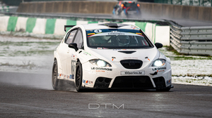 Circuit Jules Tacheny Seat Leon Seat BGDC Dtm Photography Car Front Angle View Headlights Race Track 5568x2331 Wallpaper