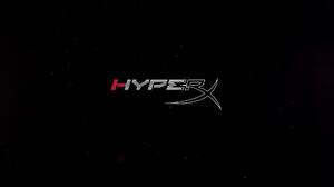 HyperX PC Gaming Logo Simple Background Dark Background Minimalism Hewlett Packard 1920x1080 wallpaper