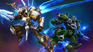 Hots Heroes Of The Storm Mechs Tyreal Warcraft Diablo Crossover Video Game Art Video Games 1920x1080 Wallpaper