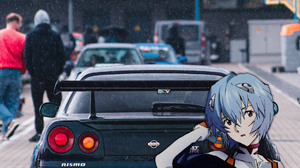 Japanese Cars Ayanami Rei Nissan Skyline R34 Anime Girls Car Animeirl Neon Genesis Evangelion 1895x2843 Wallpaper