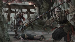 For Honor Video Game Oriental Samurai Woman Warrior 1920x1080 wallpaper