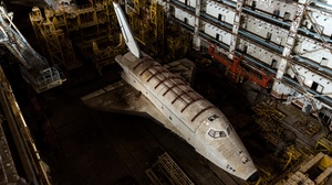 Buran Vehicle Space Shuttle Wreck Abandoned Russian 3840x2160 Wallpaper