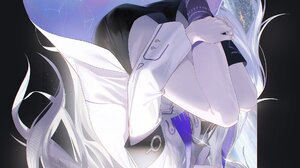SEKAi KAMiTSUBAKi Virtual Singer Anime Girls Vertical White Hair 1911x4096 Wallpaper