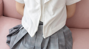 School Uniform Cosplay Women Lips Arms Behind Back Schoolgirl Model Women Indoors Skirt Sailor Unifo 4480x6720 Wallpaper