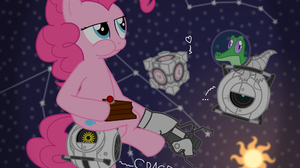 Pinkie Pie Portal 2 Space Core Vector Robot Alligator My Little Pony 2500x2000 Wallpaper